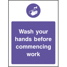 Wash Your Hands Before Commencing Work